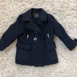 Boys Navy Pea Coat